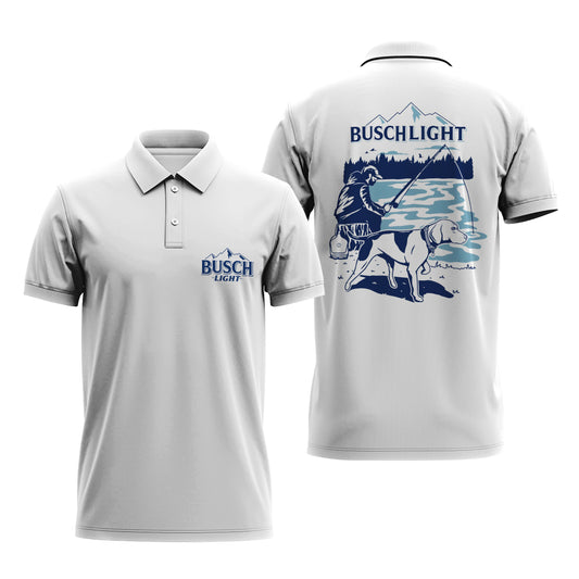 Busch Light Fishing Time Polo Shirt