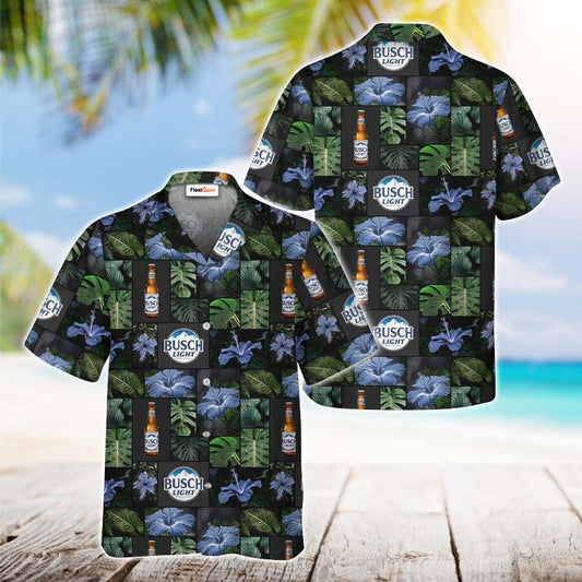 Busch Light Flower Hawaiian Shirt - Flexiquor.com