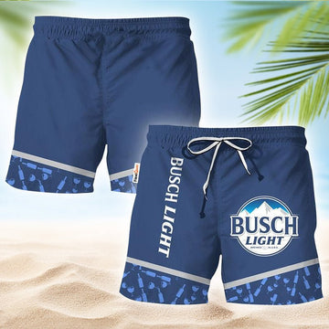 Busch Light Glass Bottle Dot Swim Trunks - Flexiquor.com