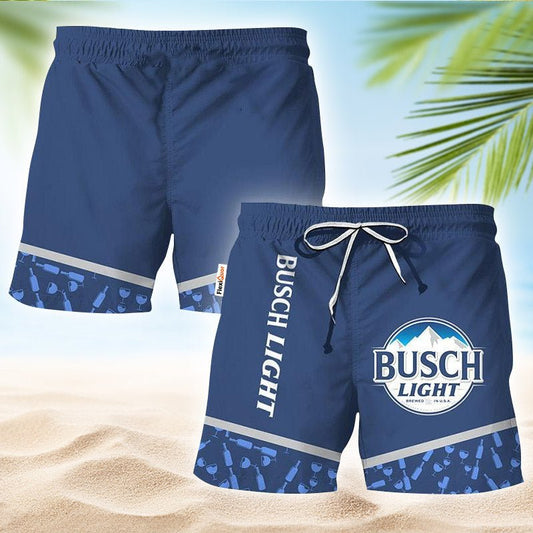 Busch Light Glass Bottle Dot Swim Trunks - Flexiquor.com