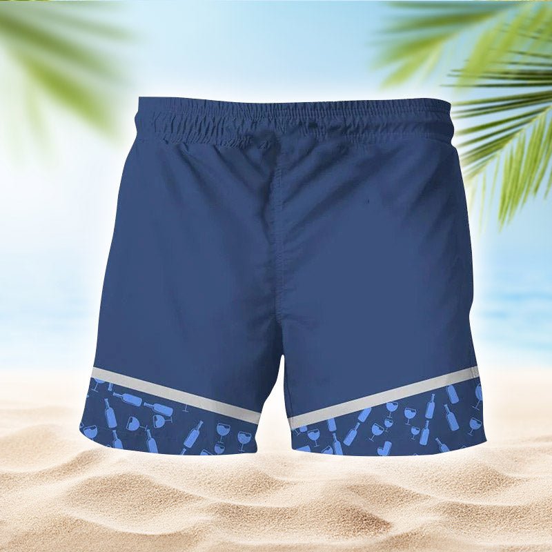 Busch Light Glass Bottle Dot Swim Trunks - Flexiquor.com