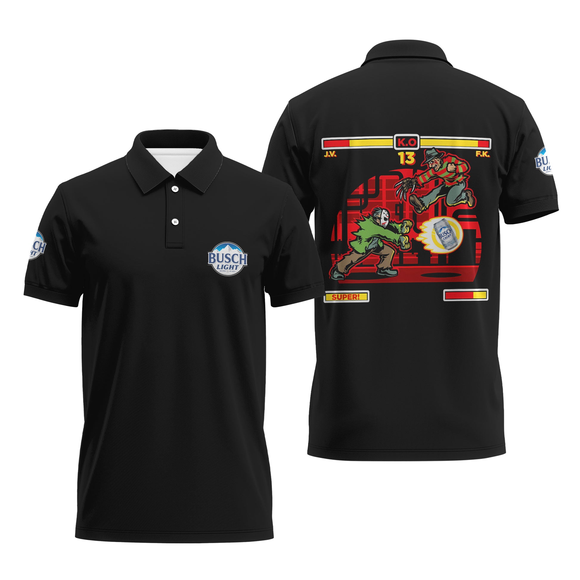 Busch Light Halloween Arcade Polo Shirt