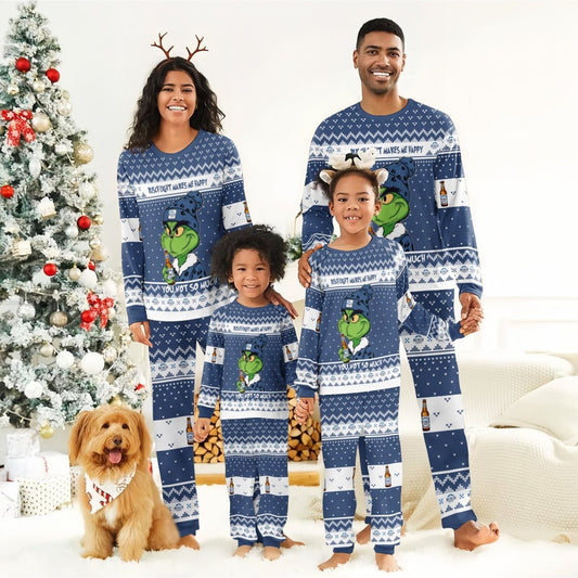 Busch Light Make Grinch Happy Family Pajamas Set - Flexiquor.com