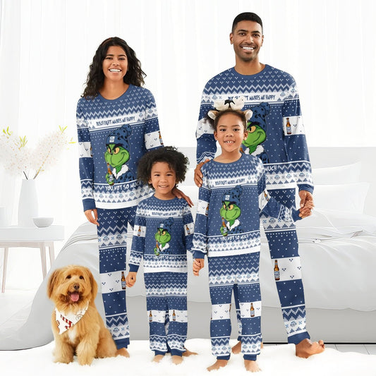 Busch Light Make Grinch Happy Family Pajamas Set - Flexiquor.com
