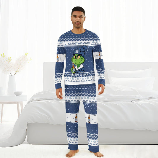 Busch Light Make Grinch Happy Family Pajamas Set - Flexiquor.com