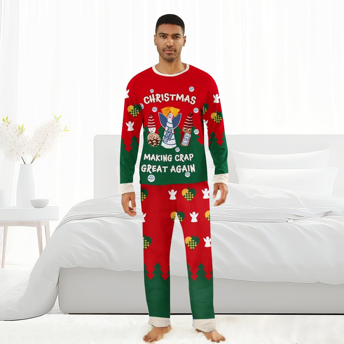 Busch Light Making Christmas Great Again Family Pajamas Set - Flexiquor.com