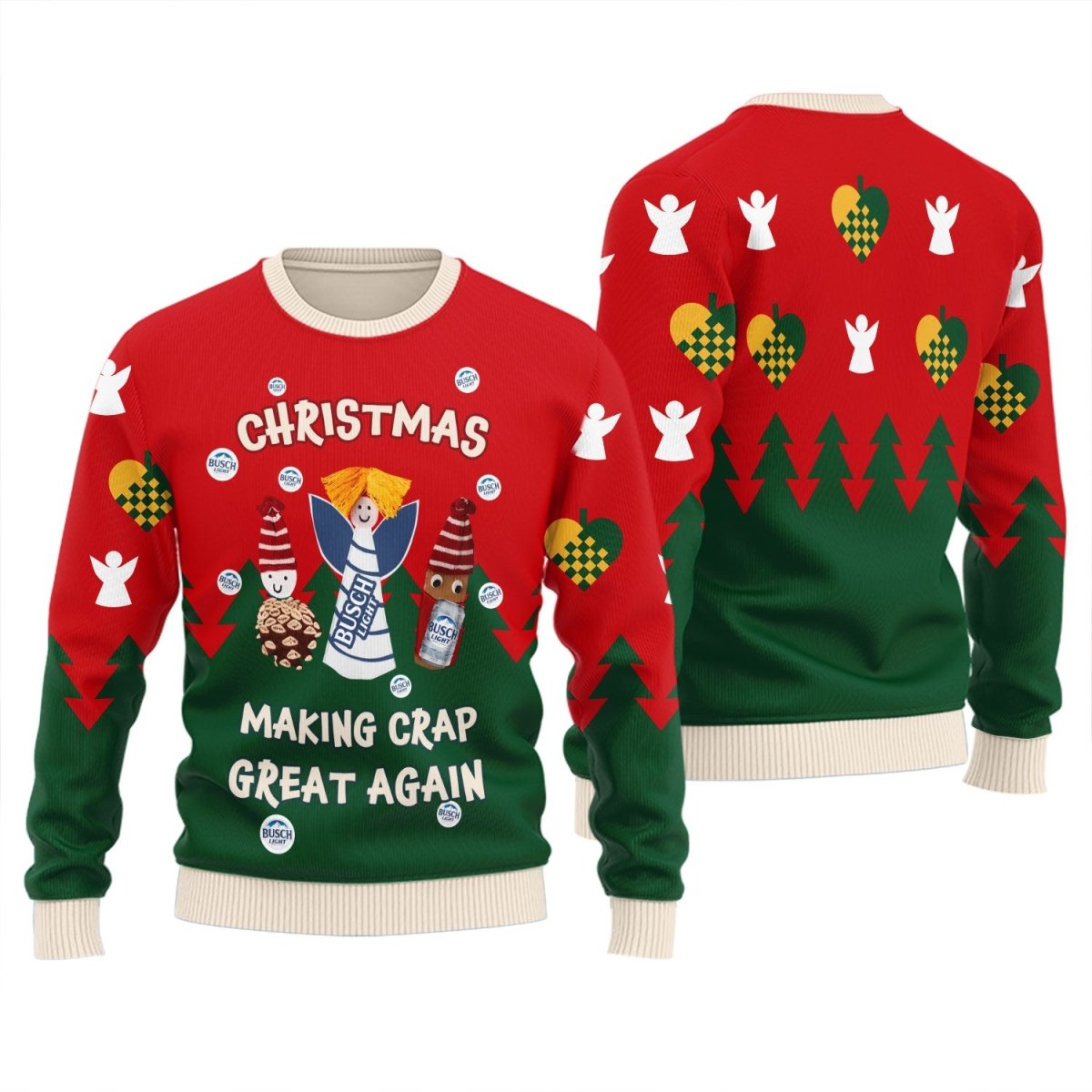 Busch Light Making Christmas Great Again Ugly Sweater - Flexiquor.com