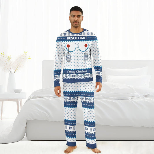 Busch Light Merry Chistmas Family Pajamas Set - Flexiquor.com