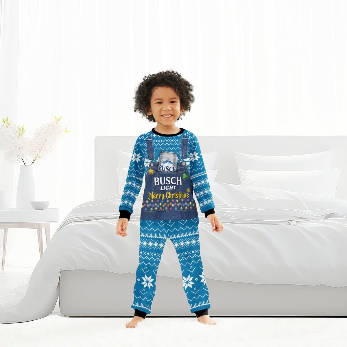 Busch Light Merry Christmas Family Pajamas Set - Flexiquor.com
