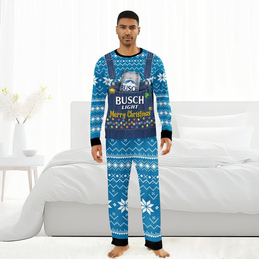Busch Light Merry Christmas Family Pajamas Set - Flexiquor.com