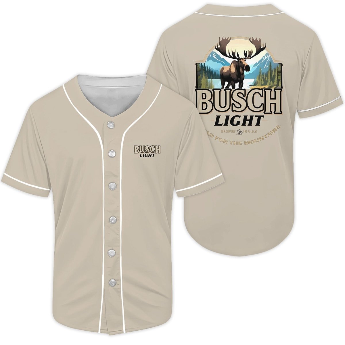 Busch Light Reindeer Baseball Jersey - Flexiquor.com