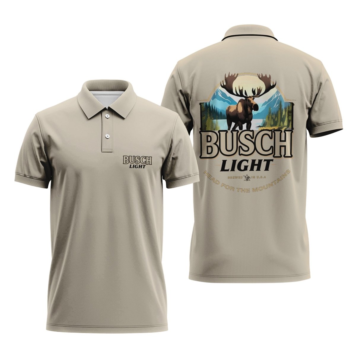 Busch Light Reindeer Polo Shirt - Flexiquor.com