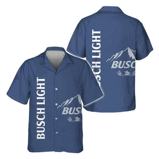 Busch Light Retro Graphic Hawaiian Shirt - Flexiquor.com