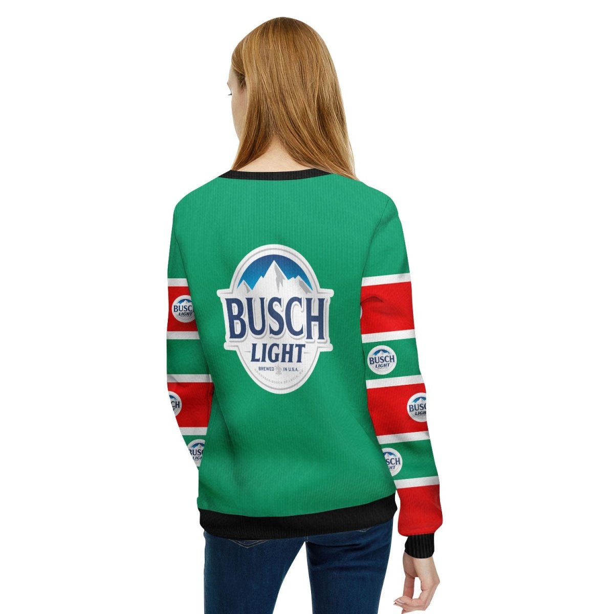 Busch Light Santa Need A Beer Ugly Sweater - Flexiquor.com