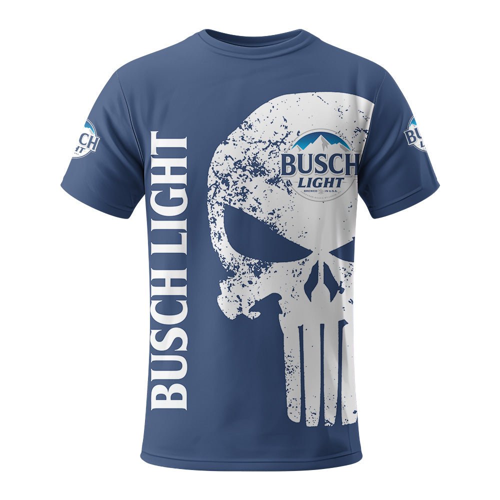 Busch Light Skull T-Shirt - Flexiquor.com