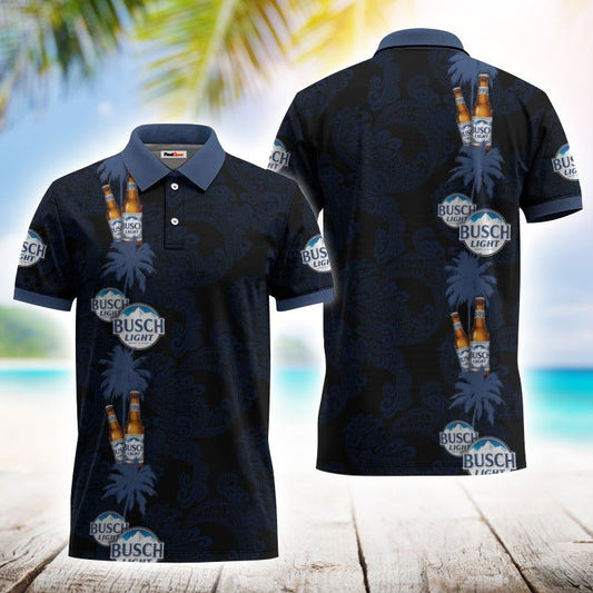 Busch Light Stripe Polo Shirt - Flexiquor.com