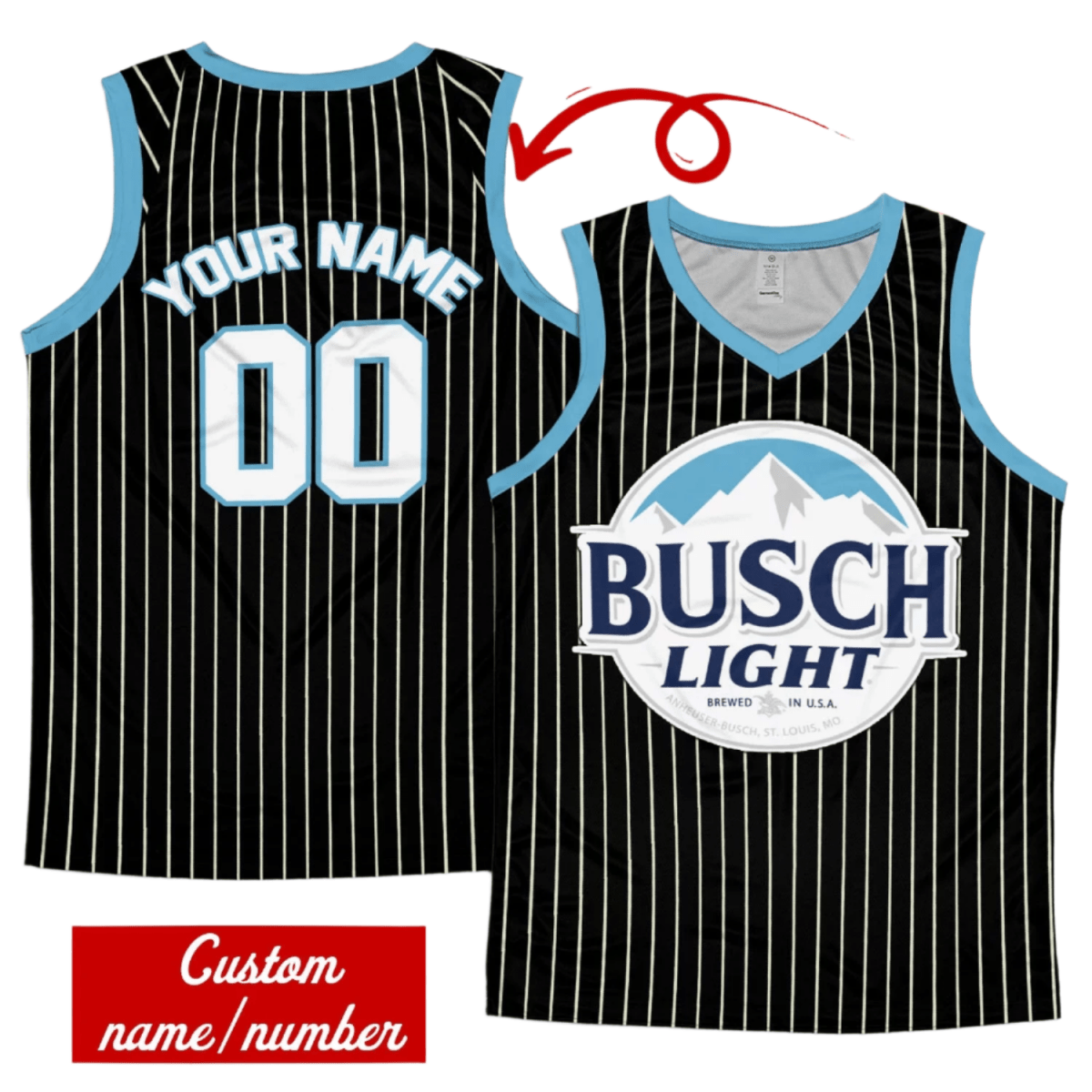 Busch Light Striped Men's Tank Top - Flexiquor.com