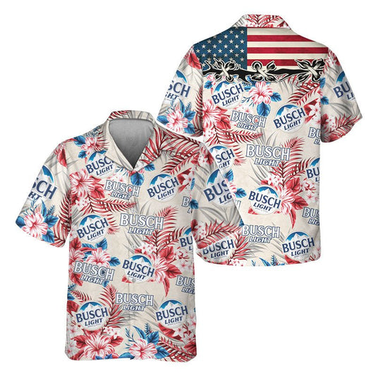 Busch Light Tropical Summer Hawaiian Shirt - Flexiquor.com