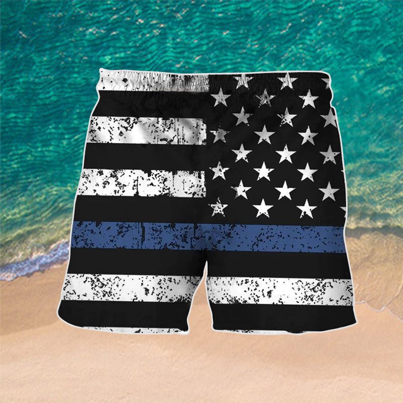 Busch Light USA Flag Swim Trunks - Flexiquor.com