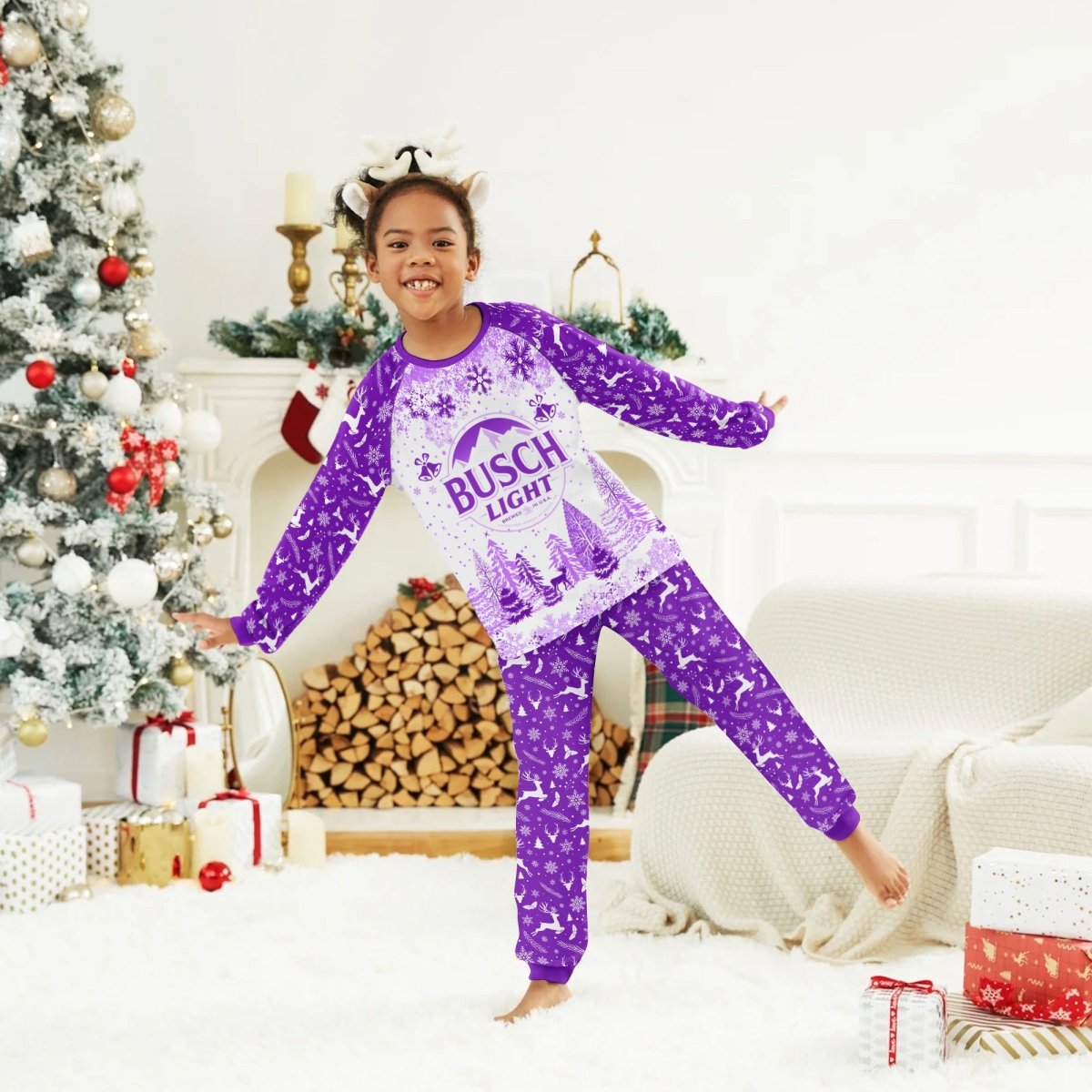 Busch Light Winter Christmas Family Pajamas Set - Flexiquor.com