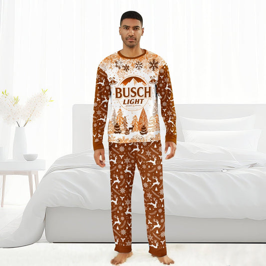 Busch Light Winter Christmas Family Pajamas Set - Flexiquor.com