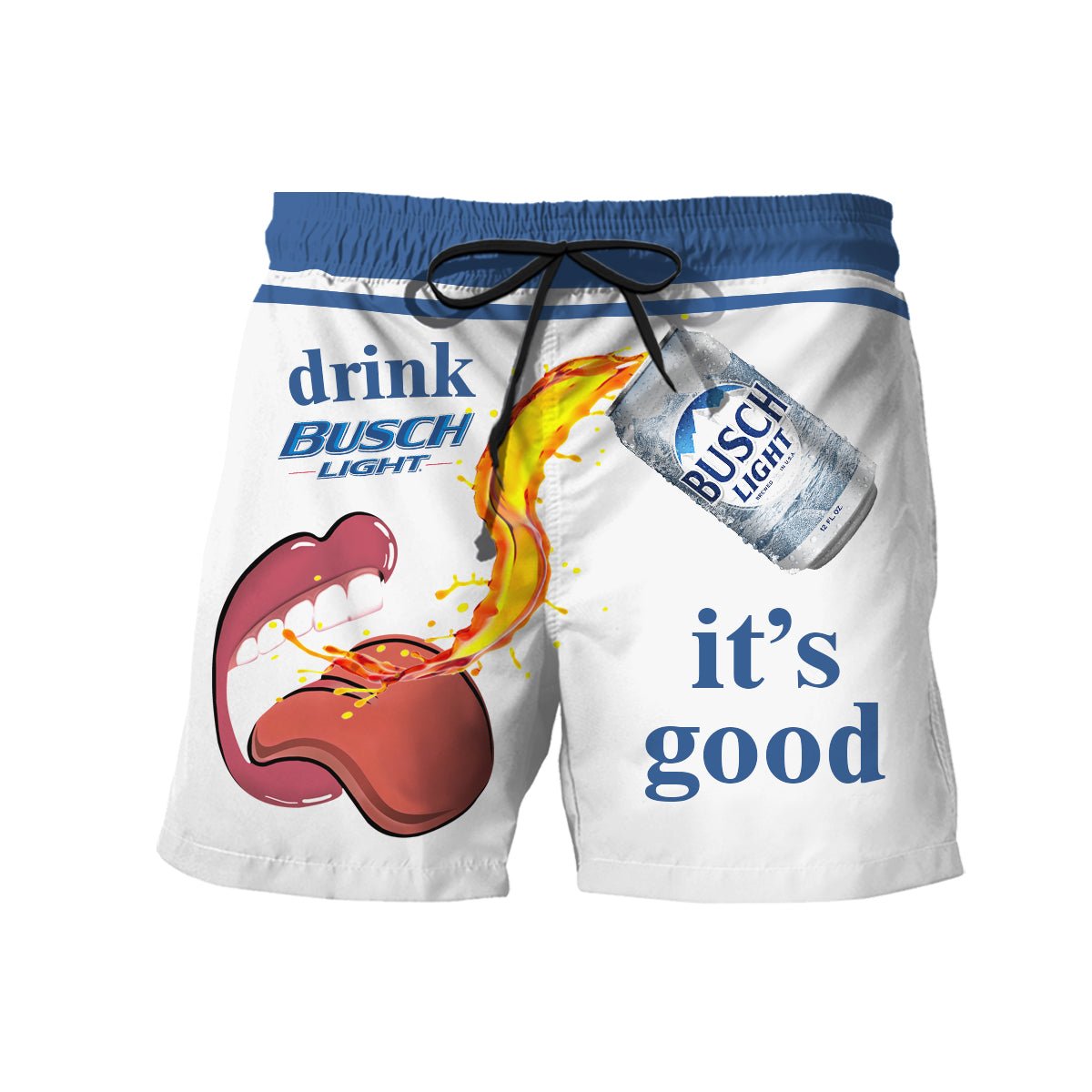 Let's Drink Busch Light Swim Trunks - Flexiquor.com