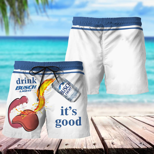 Let's Drink Busch Light Swim Trunks - Flexiquor.com