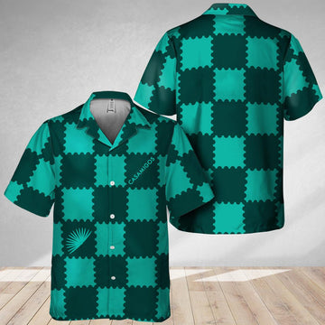 Gorgeous Gingham Casamigos Tequila Hawaiian Shirt