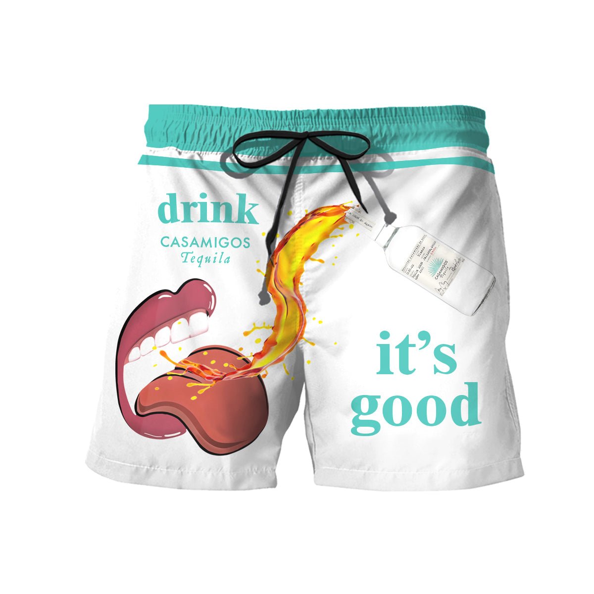 Let's Drink Casamigos Swim Trunks - Flexiquor.com