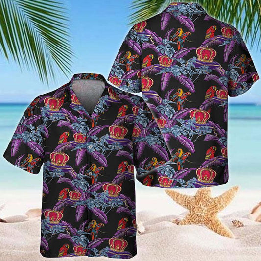 Crown Royal Parrot Hawaiian Shirt