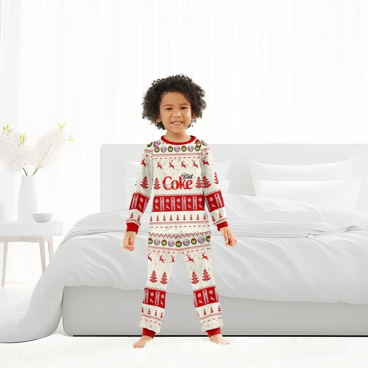 Coke Diet Christmas Reindeer Family Pajamas Set - Flexiquor.com