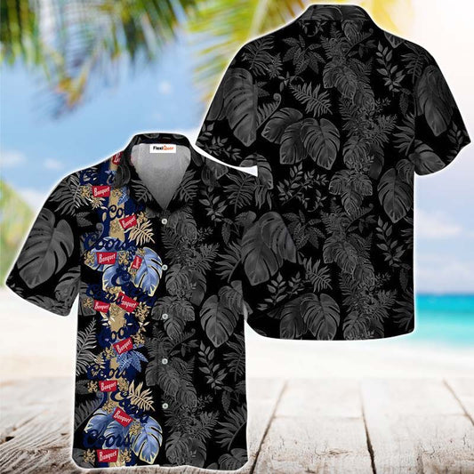 Coor Banquet Front Stripe Color Hawaiian Shirt - Flexiquor.com