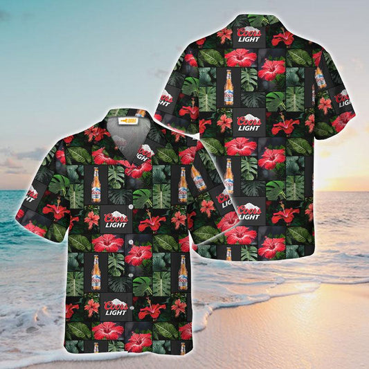 Coor Light Flower Hawaiian Shirt