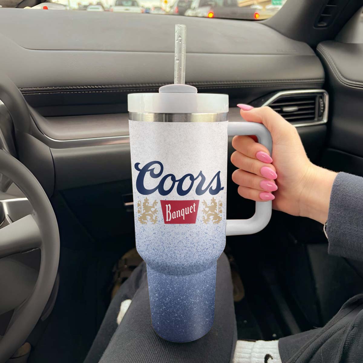 Coors Banquet Cat In The Hat Tumbler With Handle - Flexiquor.com