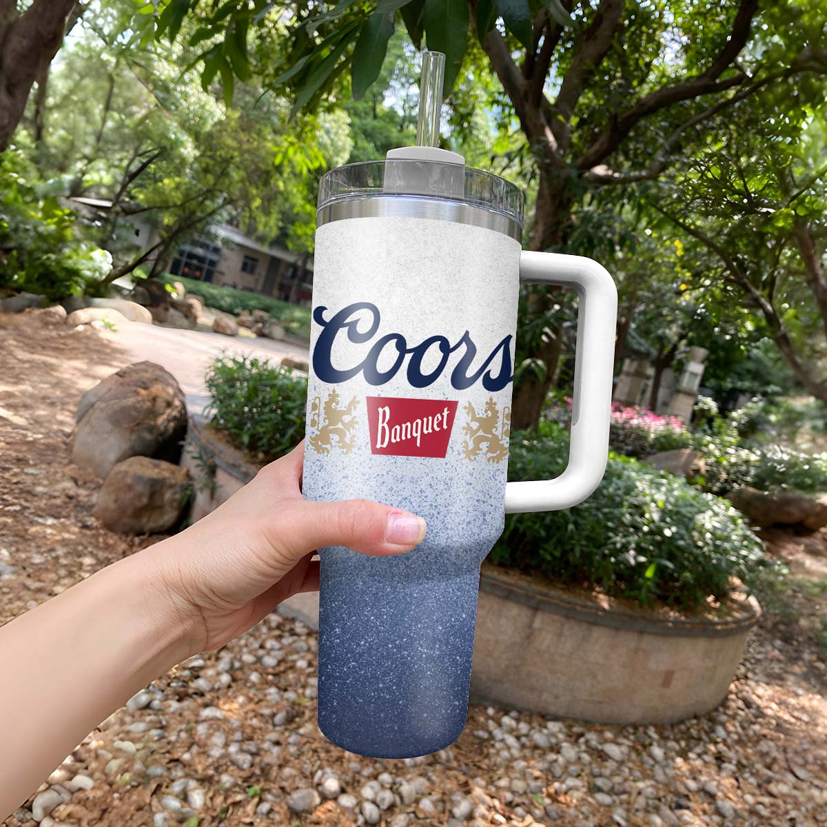 Coors Banquet Cat In The Hat Tumbler With Handle - Flexiquor.com