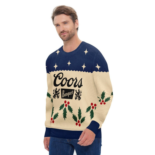 Coors Banquet Chrismas Cherry Ugly Sweater - Flexiquor.com