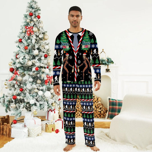 Coors Banquet Christmas Bigfoot Family Pajamas Set - Flexiquor.com