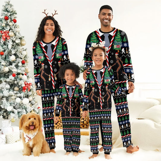 Coors Banquet Christmas Bigfoot Family Pajamas Set - Flexiquor.com