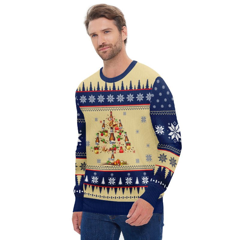 Coors Banquet Christmas Tree Ugly Sweater - Flexiquor.com