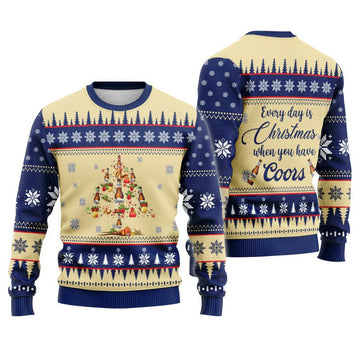 Coors Banquet Christmas Tree Ugly Sweater - Flexiquor.com