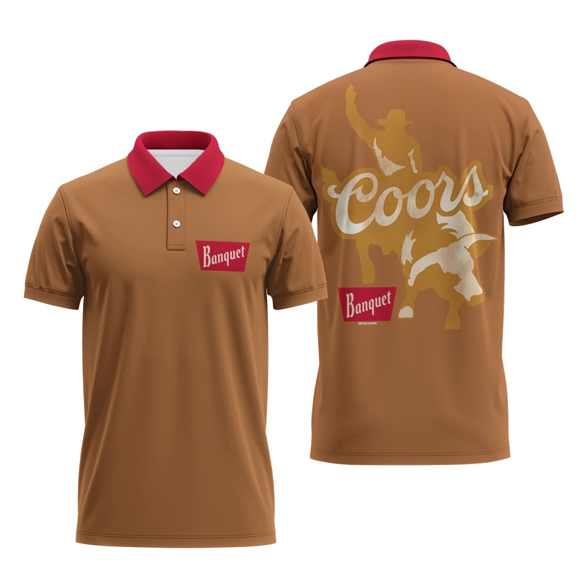 Coors Banquet Cowboy Polo Shirt - Flexiquor.com