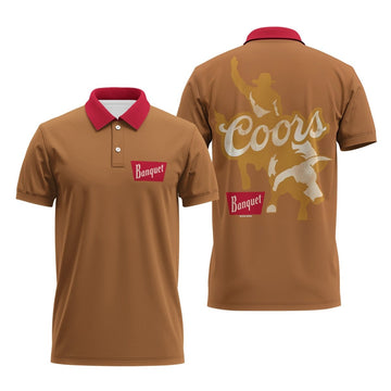 Coors Banquet Cowboy Polo Shirt - Flexiquor.com