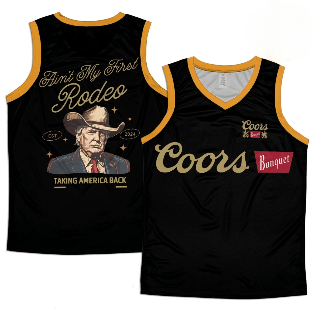 Coors Banquet Donal Trump Men's Tank Top - Flexiquor.com