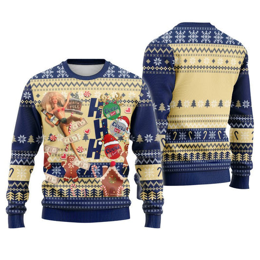 Coors Banquet HoHoHo Christmas Ugly Sweater - Flexiquor.com