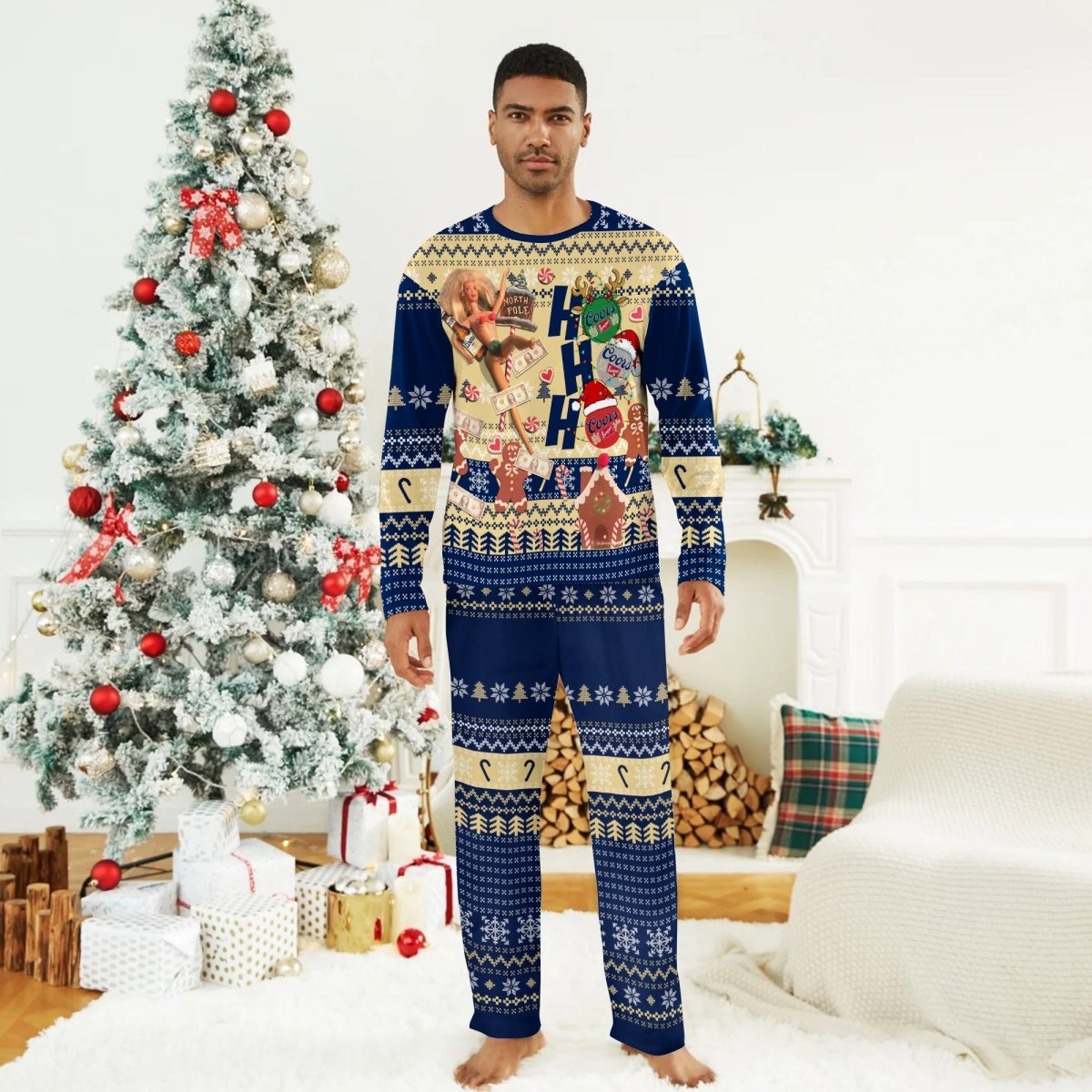 Coors Banquet HoHoHo Family Pajamas Set - Flexiquor.com