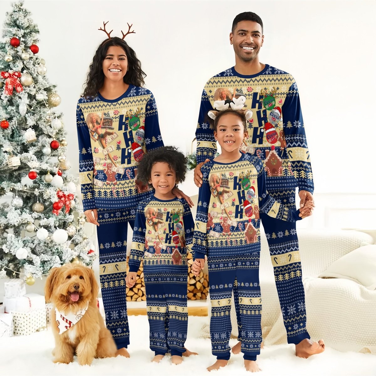 Coors Banquet HoHoHo Family Pajamas Set - Flexiquor.com