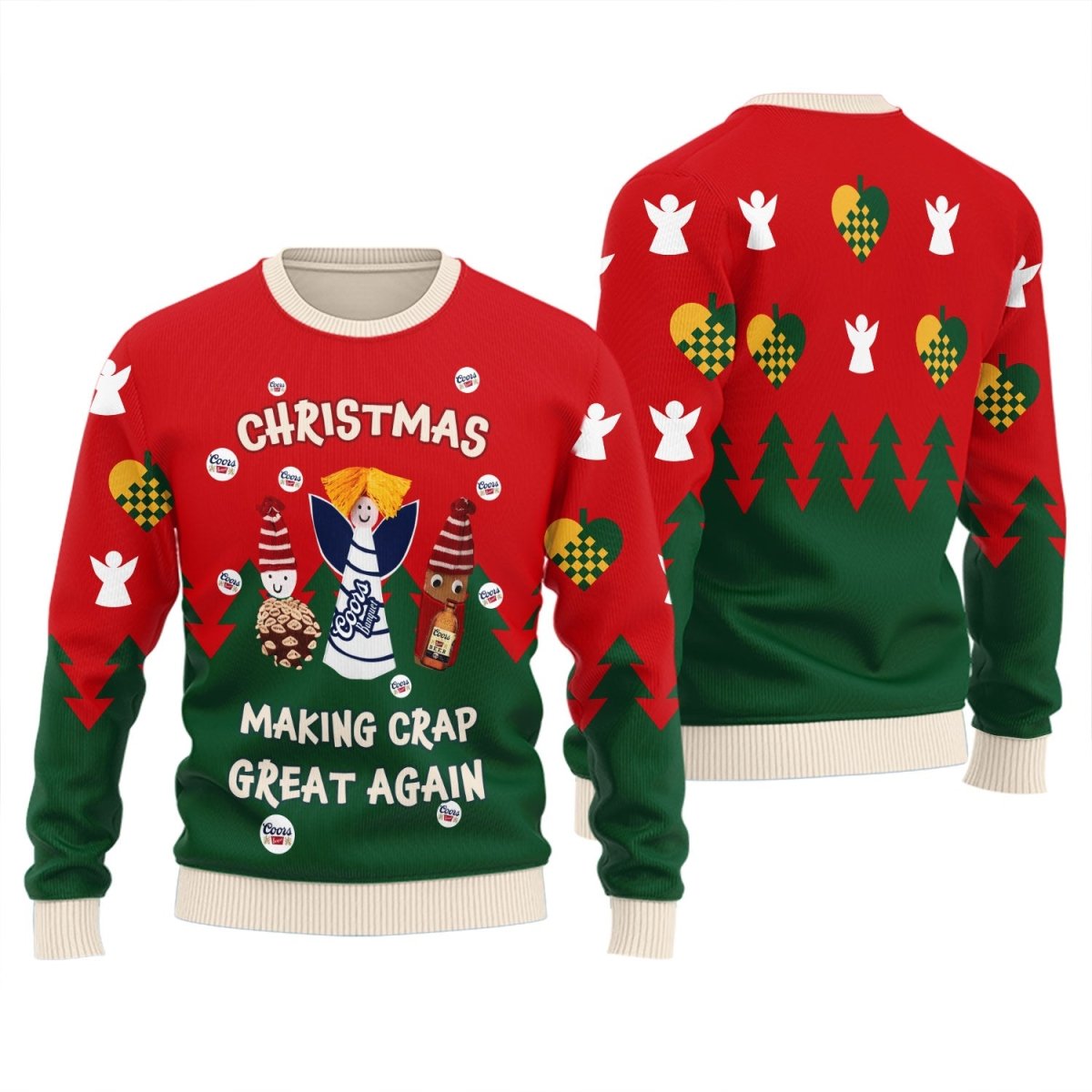 Coors Banquet Making Christmas Great Again Ugly Sweater - Flexiquor.com