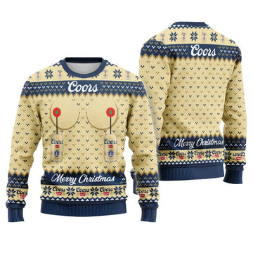 Coors Banquet Merry Christmas Ugly Sweater - Flexiquor.com