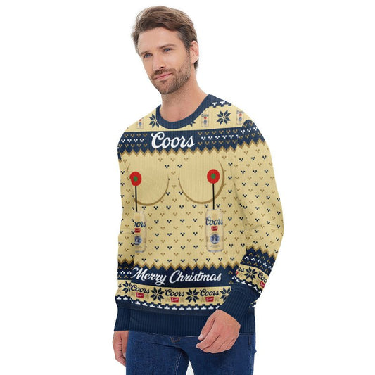 Coors Banquet Merry Christmas Ugly Sweater - Flexiquor.com