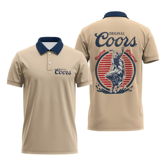 Coors Banquet Original Rodeo Polo Shirt - Flexiquor.com